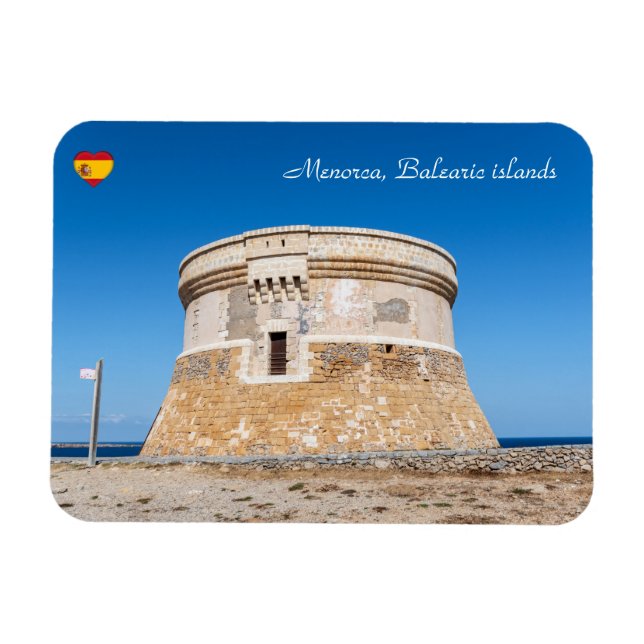 Ímã Torre de defesa fornela em Menorca - Espanha (Horizontal)