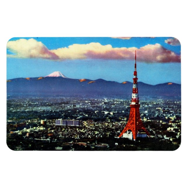 Ímã Torre de Tóquio e Monte Fuji (1960) (Horizontal)