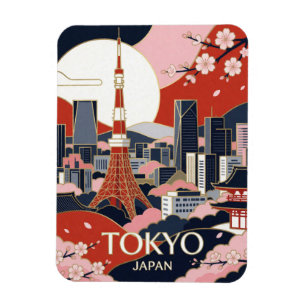 Ímã Torre de Tóquio Japão Skyline Viagem 🗼