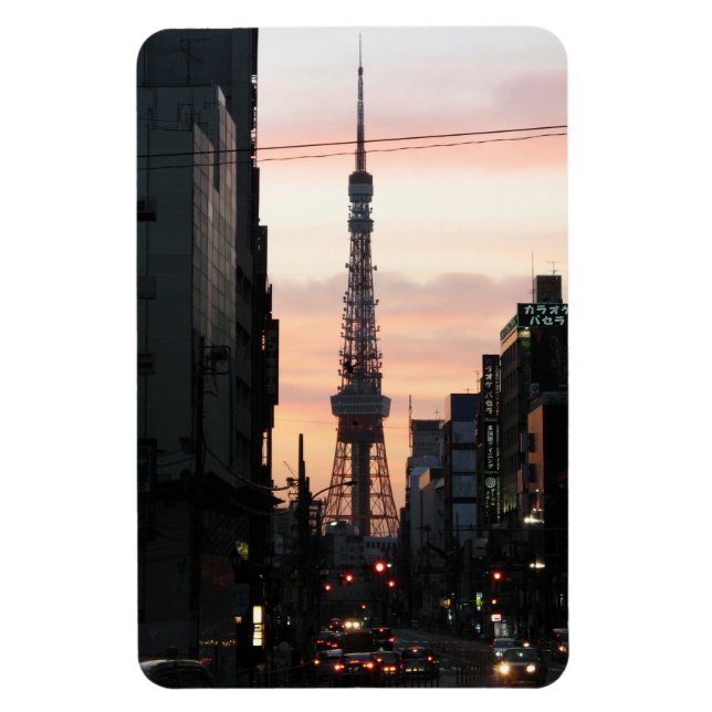 Ímã Torre de Tóquio Sunrise 東 京 タ ワ の 日 出 (Vertical)