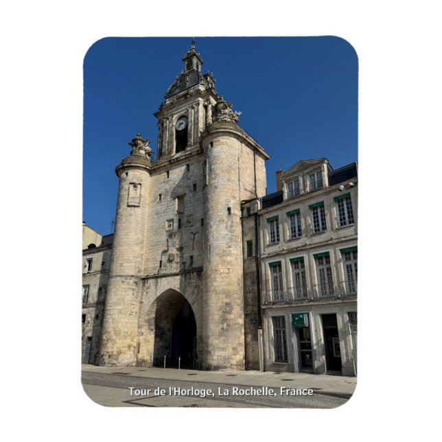 Ímã Torre do Relógio, La Rochelle, França (Vertical)
