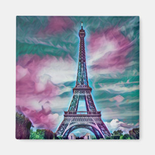 Imã Torre Eiffel abstrato