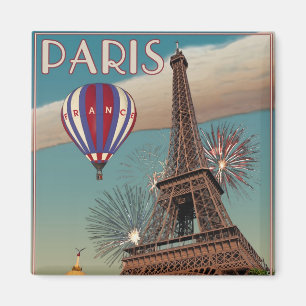 Imã Torre Eiffel do vintage - 18x24