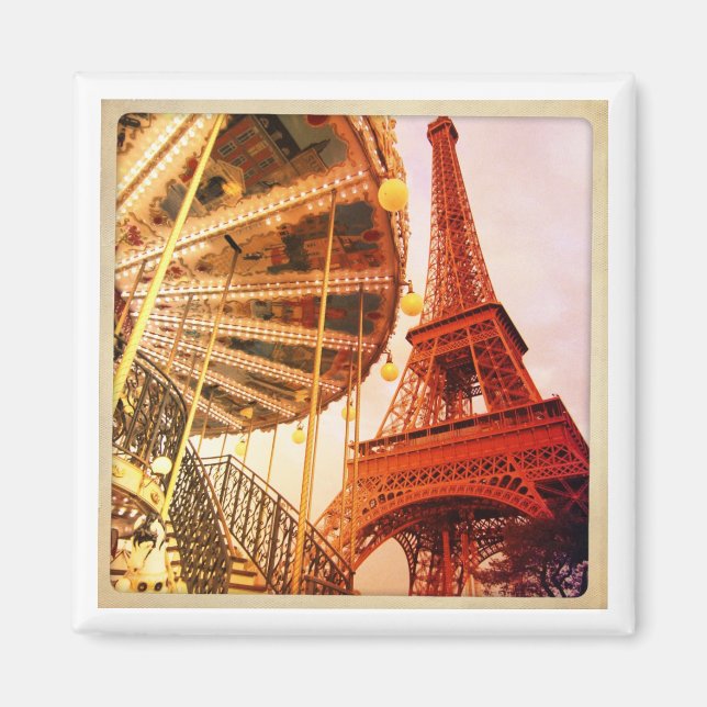 Imã Torre Eiffel e Carrousel (Frente)