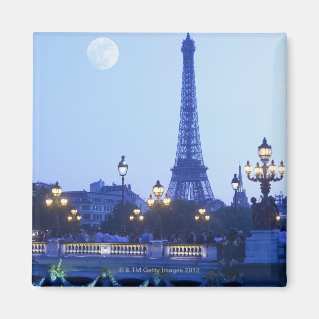 Imã Torre Eiffel em Dusk (Frente)