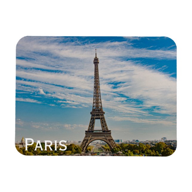 Ímã Torre Eiffel em Paris (Horizontal)