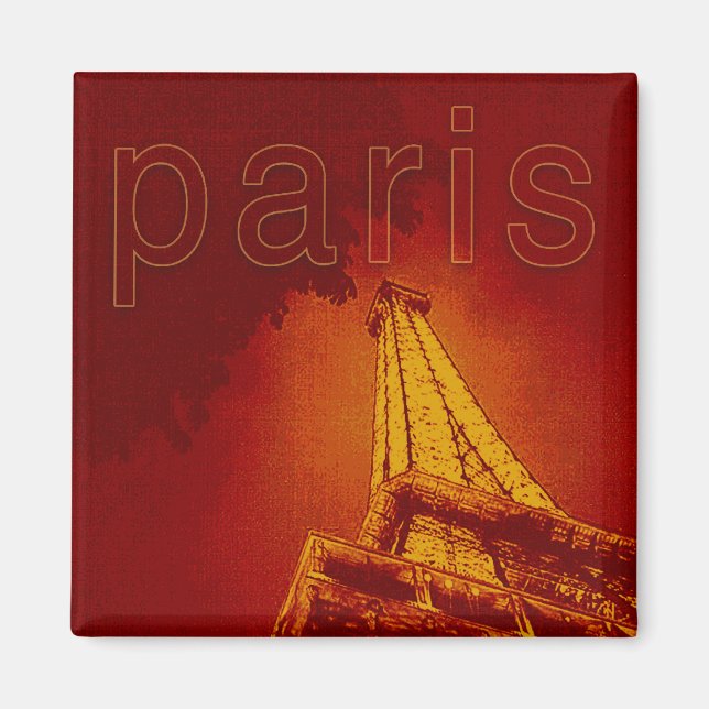 Imã Torre Eiffel em Paris Magnet (Frente)