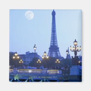 Imã Torre Eiffel no crepúsculo