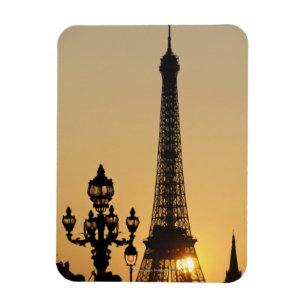 Ímã Torre Eiffel no por do sol