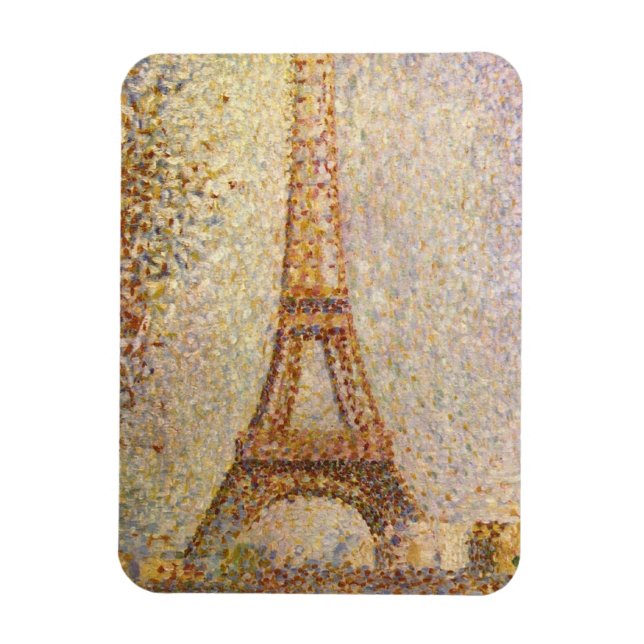 Ímã Torre Eiffel por Georges Seurat, belas artes do (Vertical)