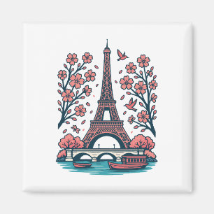 Imã Torre Eiffel, Torre de Souvenir, Paris, Árvore Cer