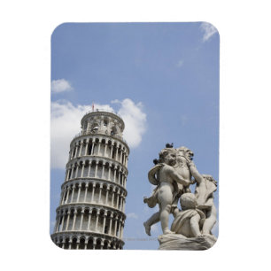 Ímã Torre inclinada de Pisa e de estátua, Italia