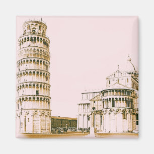 Imã Torre inclinada do ímã do vintage de Pisa