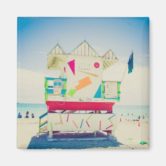 Imã Torre salva-vidas | South Beach, Miami (Frente)