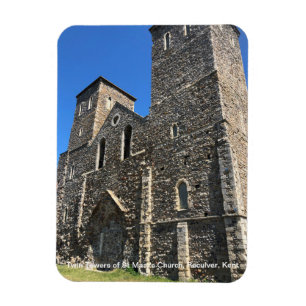 Ímã Torres Gêmeas da Igreja da Rua Maria, Reculver Ken