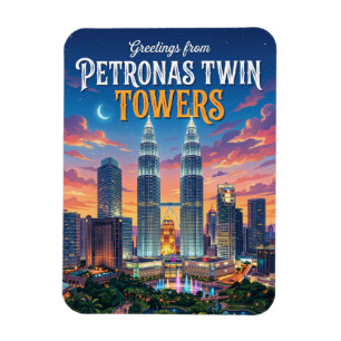 Ímã Torres Gêmeas Petronas Malásia