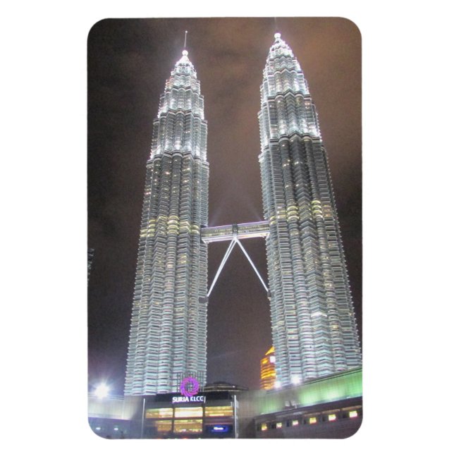 Ímã torres noturnas de kuala lumpur (Vertical)