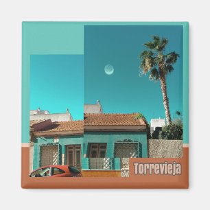 Imã Torrevieja na laranja e na turquesa