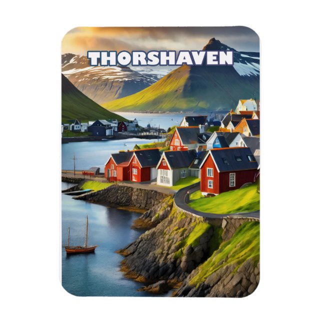 Ímã Tórshavn, capitale nichée dans les fjords (Vertical)