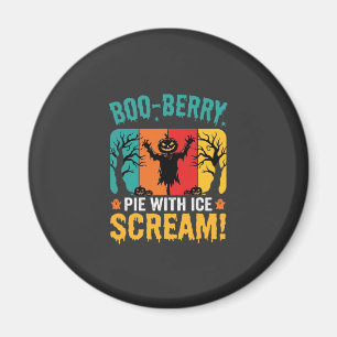 Imã Torta Boo-Berry Dia das Bruxas Design de Sorvete