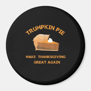 Imã Torta De Trumpkin Faça Excelente De Ação De Graças
