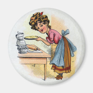 Imã Tortas do cozimento da mulher