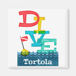 Imã Tortola Dive - Scuba Colorida