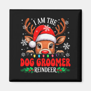 Imã Tosa de Cães Rena de Natal Fofo Rena do Papai Noel