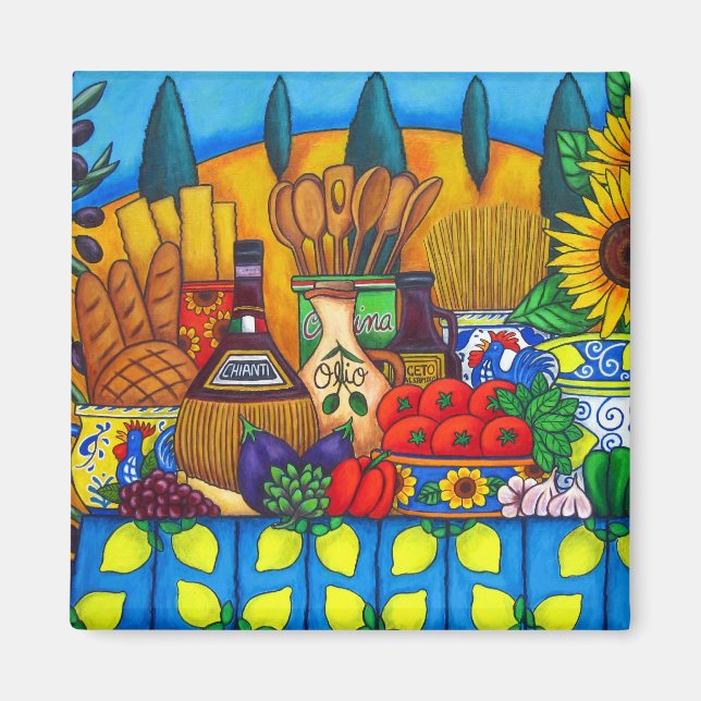 Imã Toscânia Delights Magnet (Frente)