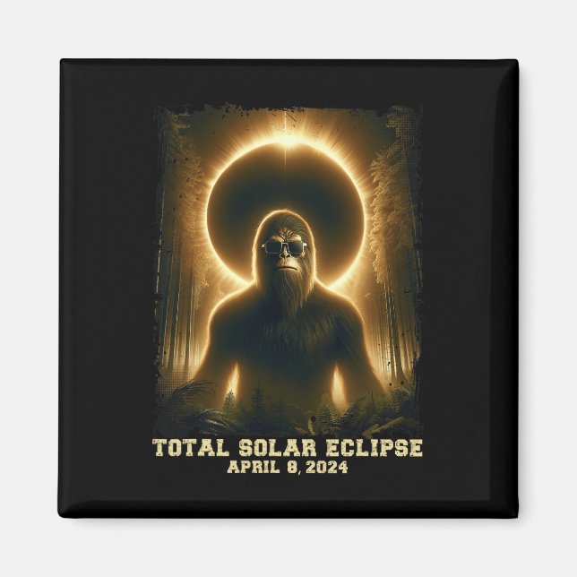 Imã Total abril 8 2024 Eclipse solar total (Frente)