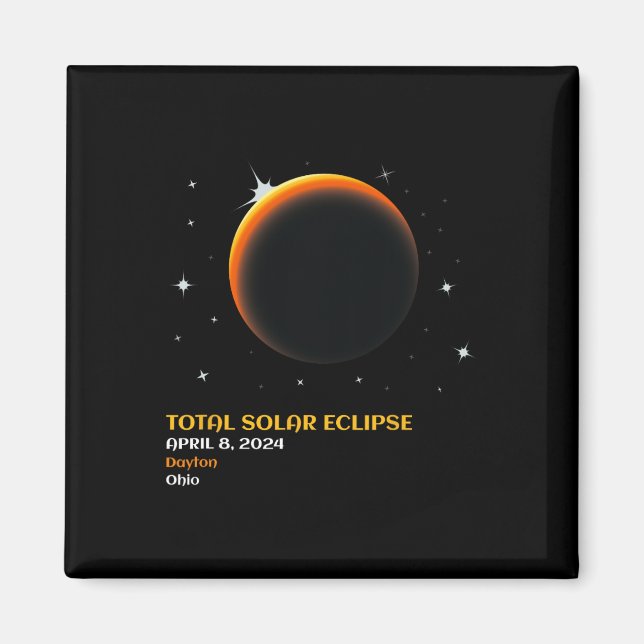 Imã Total América 04 08 24 Eclipse Solar Total 2024 (Frente)