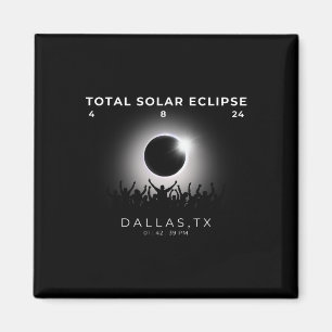 Imã Total de Eclipse Solar Totality Dallas Texas Wat 2