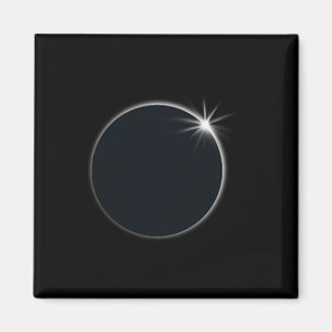 Imã Total de Eclipse Solar US American Flag Totality 0