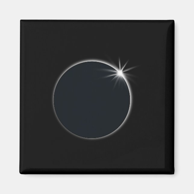 Imã Total de Eclipse Solar US American Flag Totality 0 (Frente)