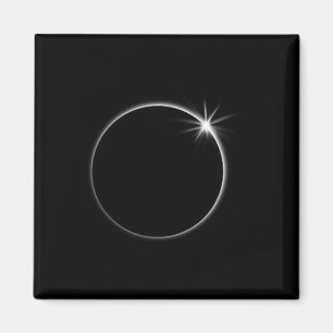 Imã Total de Eclipse Solar US American Flag Totality 0
