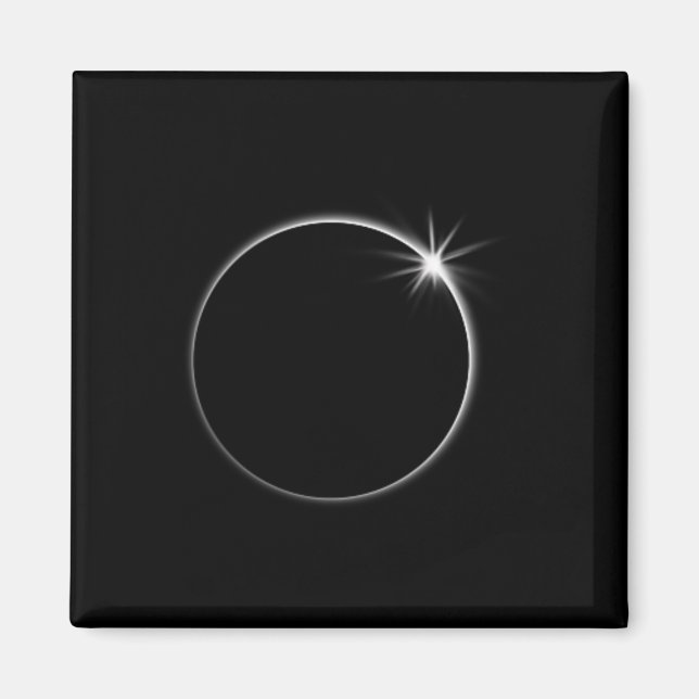 Imã Total de Eclipse Solar US American Flag Totality 0 (Frente)