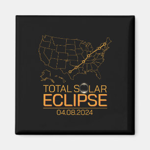 Imã Total do Eclipse Solar Abril 8 2024 Totalidade do 