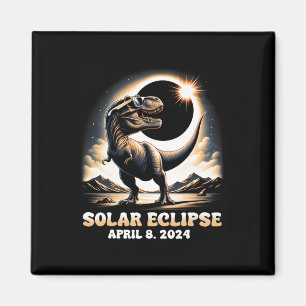 Imã Total do Eclipse Solar Dinossaur Dino T-rex 8 20 d