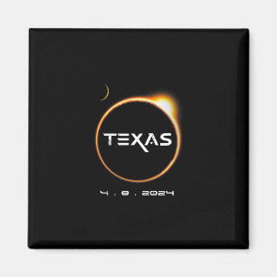 Imã Total do Texas 4.08.2024 Eclipse Solar Total 2024