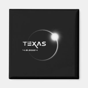 Imã Total do Texas 4.08.2024 Eclipse Solar Total 2024