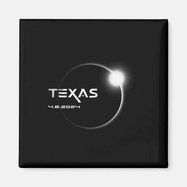 Imã Total do Texas 4.08.2024 Eclipse Solar Total 2024 (Frente)