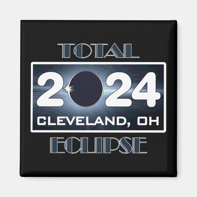 Imã Total Eclipse Cleveland Ohio 2024 Caminho da Total (Frente)