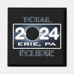 Imã Total Eclipse Erie PA 2024 Caminho da Totalidade