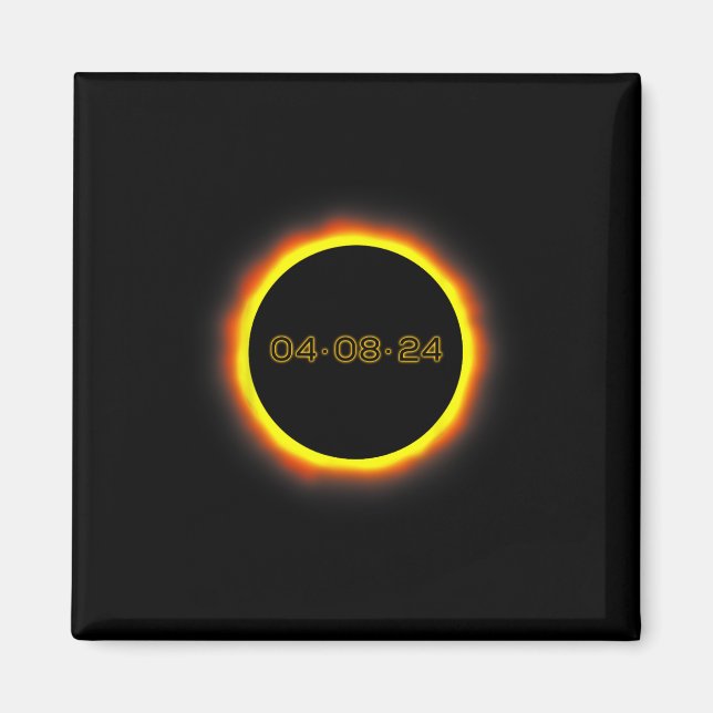 Imã Total Eclipse Solar 04.08.2024 Totalidade 1 (Frente)