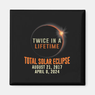 Imã Total Eclipse Solar 2024 Totalidade Duas Vezes Em
