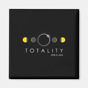 Imã Total Eclipse Solar abril 8 2024 Fases Totalidade