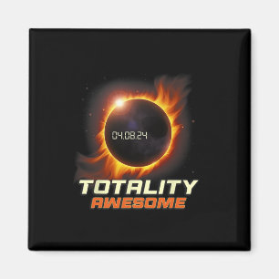 Imã Total Real Eclipse Solar 2024 Totalidade Awesom