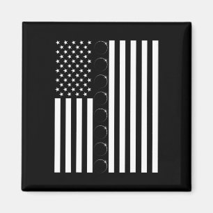Imã Total Solar Eclipse US American Flag 04.08.2024 to