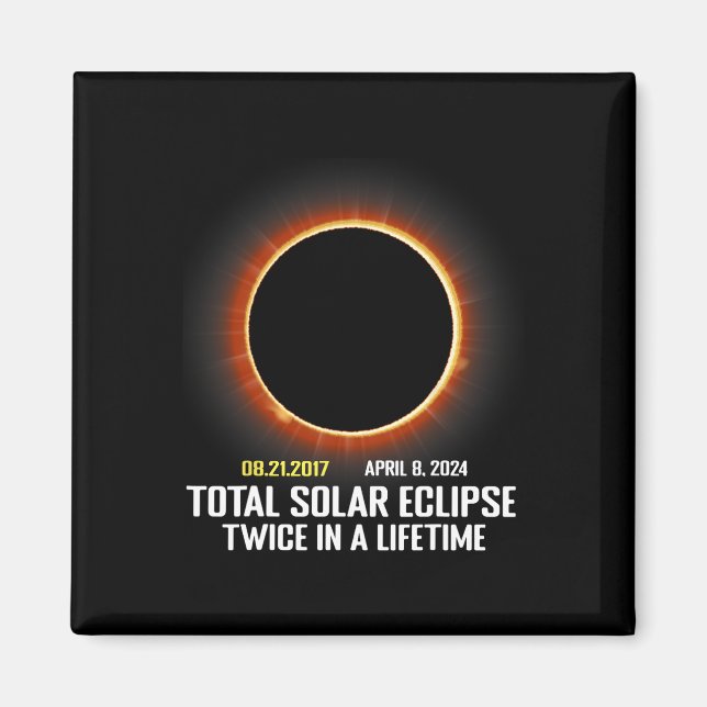 Imã Totalidade 2024 Eclipse Solar Total Men Boy Gi (Frente)