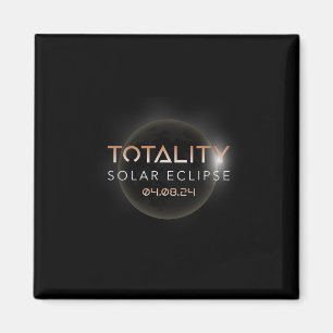 Imã Totalidade Eclipse Solar 4 8 2024 Evento Comemora-